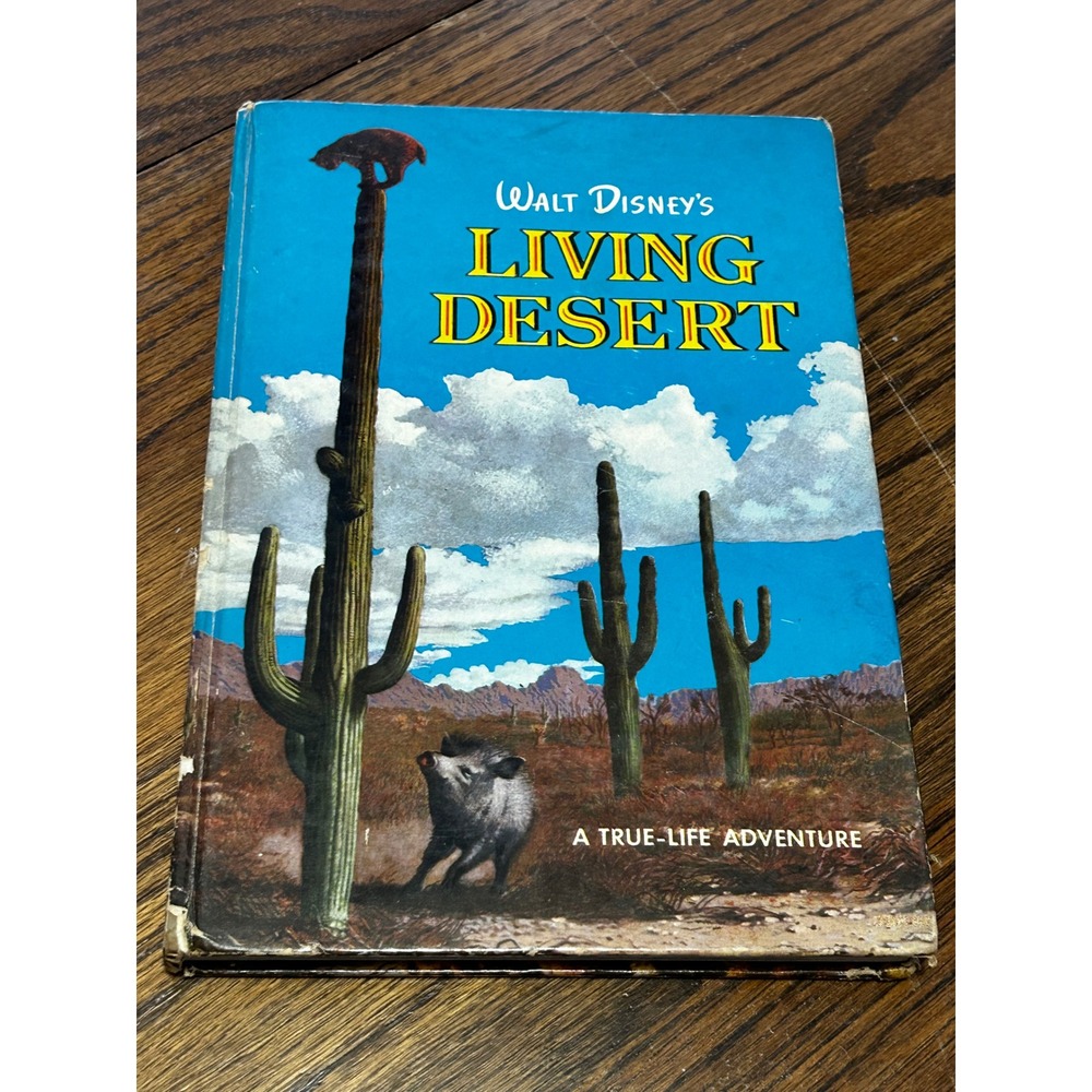 Walt Disney Living Desert True-Life Adventure 1954 Vintage Hardcover Book 1st Ed